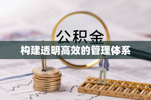 沙田构建透明高效的管理体系